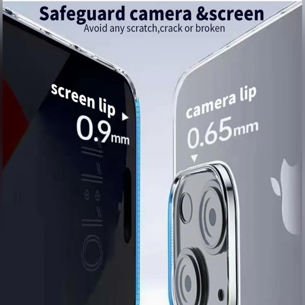 5 in 1 for iPhone 15 Case, with 2 Tempered Glass Screen Protector + 2 Camera Len - Picture 7 of 7